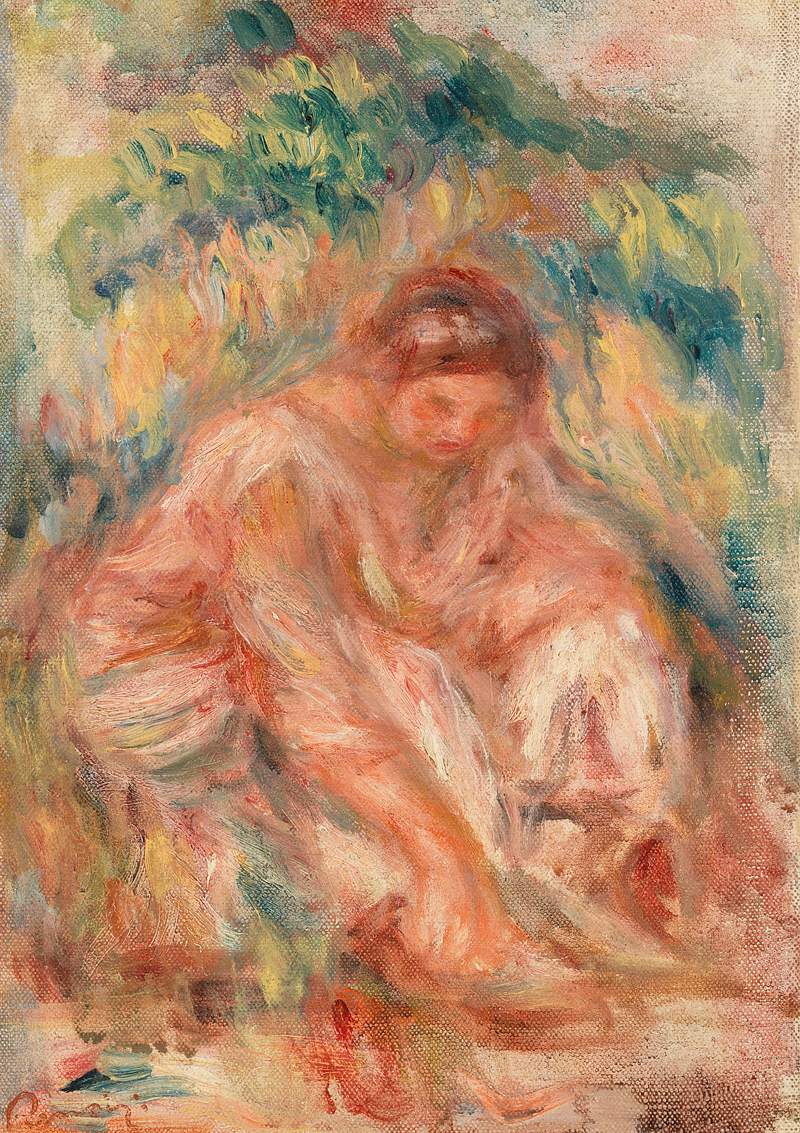 Esquisse de femme by Pierre–Auguste Renoir | Free public domain illustration Sketch of a Woman (Esquisse de femme) (1916) by Pierre-Auguste Renoir. Original from Barnes Foundation. Digitally enhanced by…