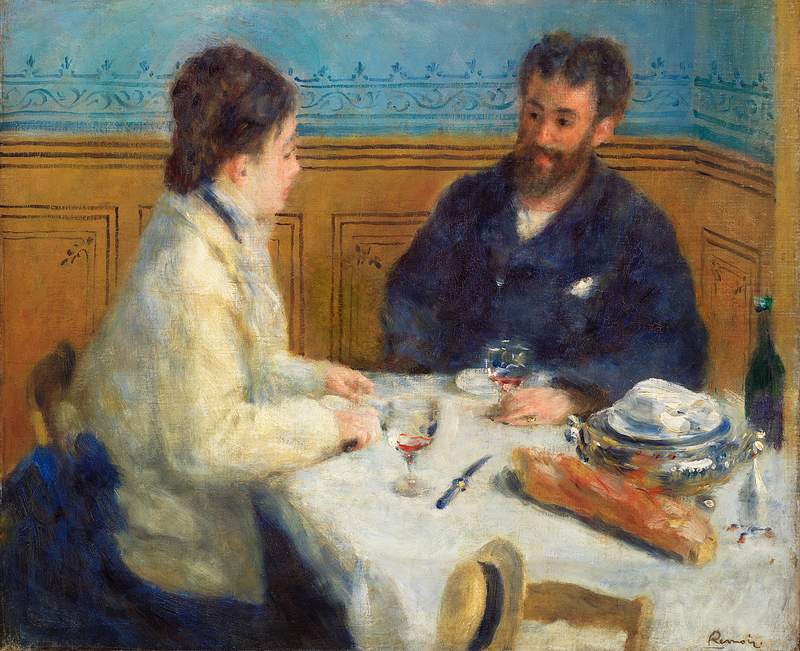 Le Déjeuner by Pierre–Auguste Renoir | Free public domain illustration Luncheon (Le Déjeuner) (1875) by Pierre-Auguste Renoir. Original from Barnes Foundation. Digitally enhanced by…
