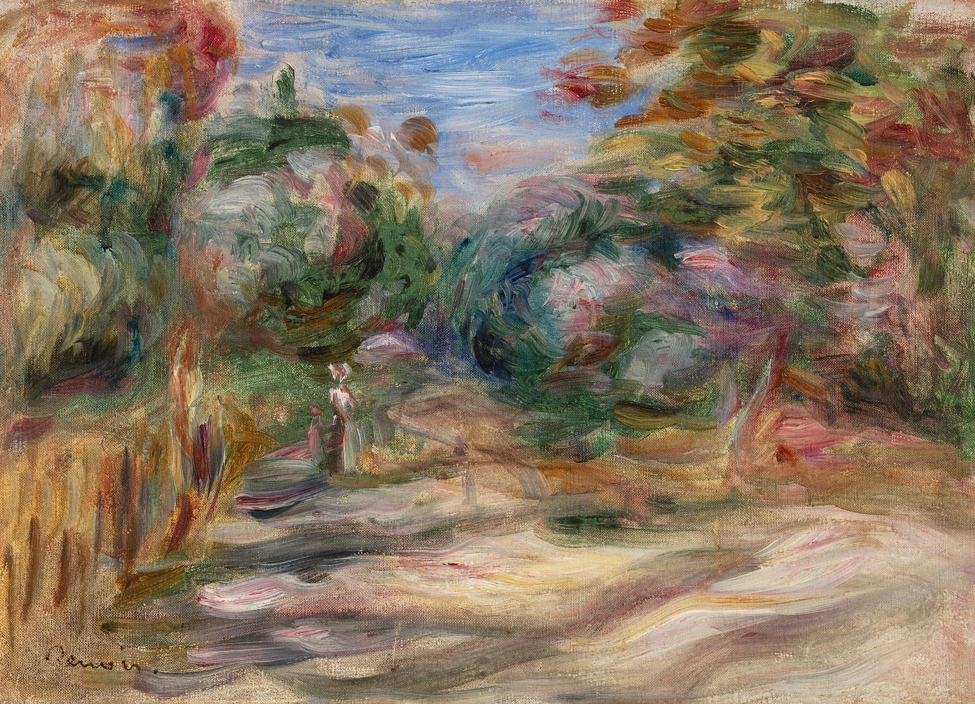 Landscape (Paysage) (1911) by Pierre-Auguste Renoir. Original from Barnes Foundation. Digitally enhanced by rawpixel. Landscape (Paysage) (1911) by Pierre-Auguste Renoir. Original from Barnes Foundation. Digitally enhanced by rawpixel.