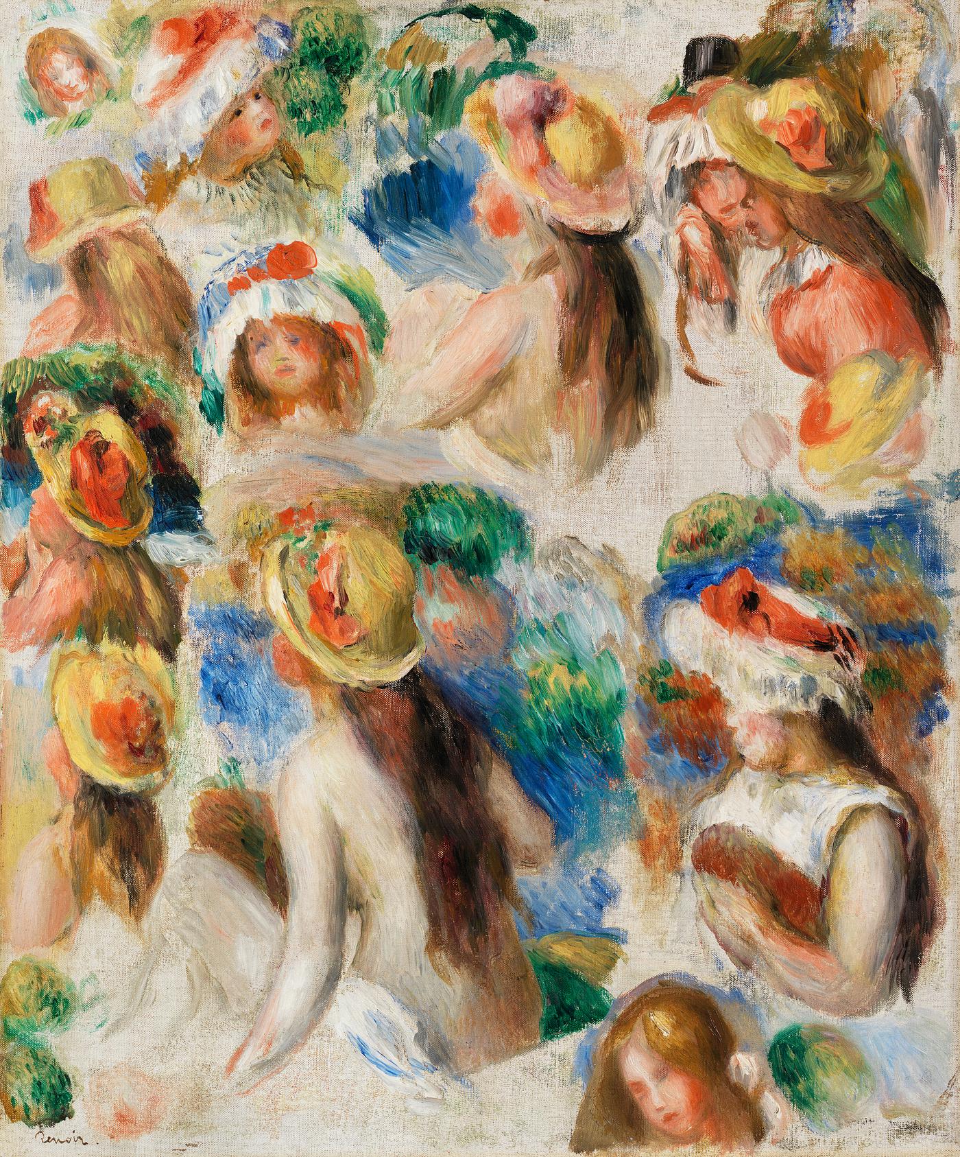 Study of Heads (Étude de têtes) (1890) by Pierre-Auguste Renoir. Original from Barnes Foundation. Digitally... Study of Heads (Étude de têtes) (1890) by Pierre-Auguste Renoir. Original from Barnes Foundation. Digitally...