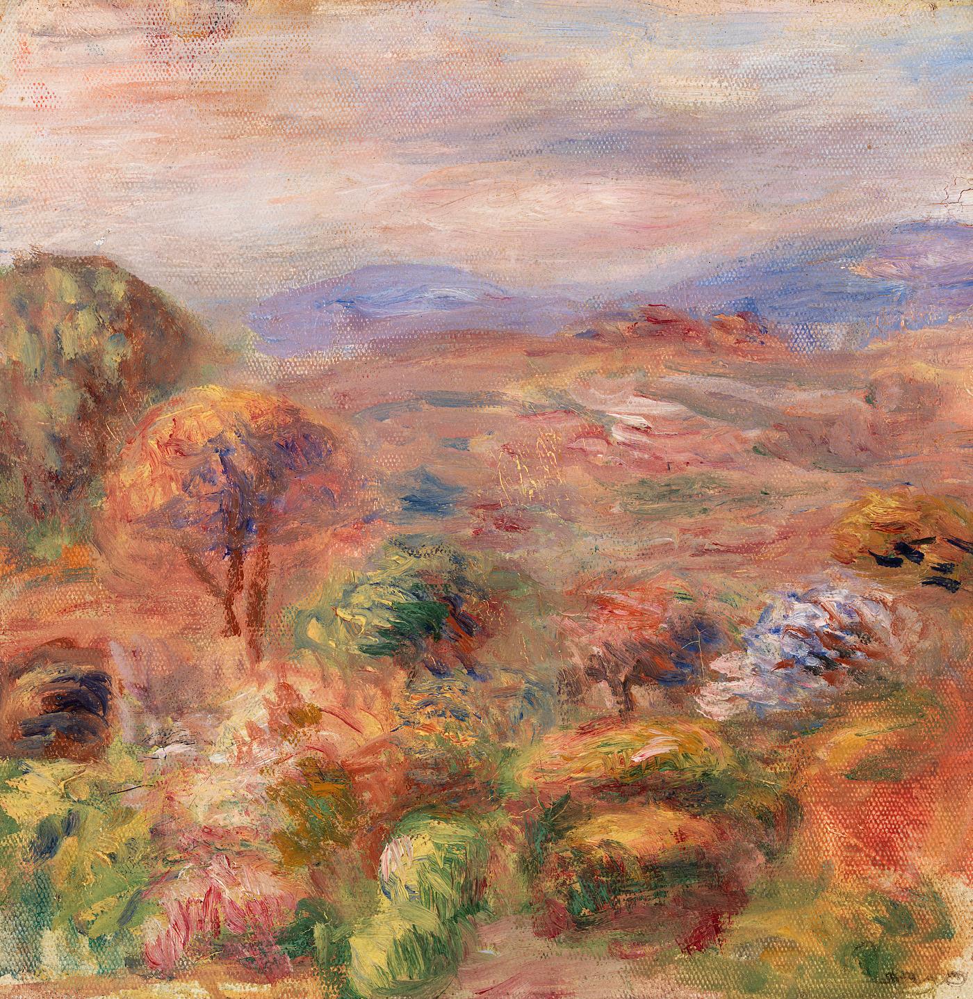 Landscape (Paysage) (1911) by Pierre-Auguste Renoir. Original from Barnes Foundation. Digitally enhanced by rawpixel. Landscape (Paysage) (1911) by Pierre-Auguste Renoir. Original from Barnes Foundation. Digitally enhanced by rawpixel.