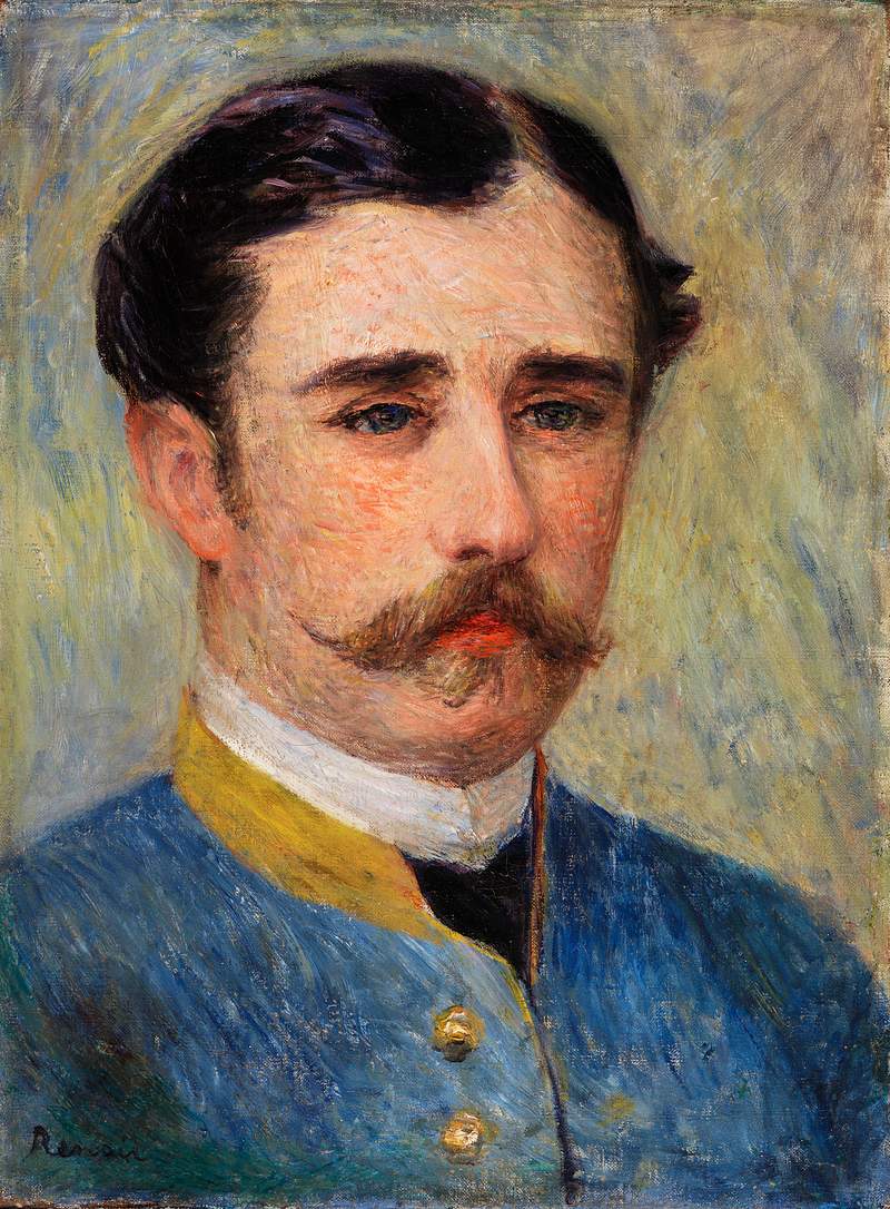 Portrait of a Man (Monsieur Charpentier) (1879) by Pierre-Auguste Renoir. Original from Barnes Foundation. Digitally enhanced…