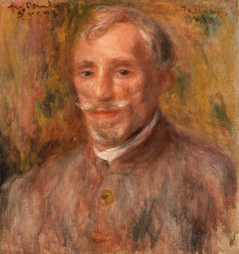 Portrait of Félix Hippolyte-Lucas (1918) by Pierre-Auguste Renoir. Original from Barnes Foundation. Digitally enhanced…