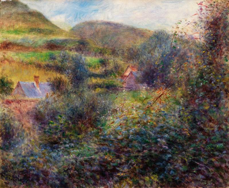 Artwork by Pierre–Auguste Renoir | Free public domain illustration Environs of Berneval (1879) by Pierre-Auguste Renoir. Original from Barnes Foundation. Digitally enhanced by rawpixel.