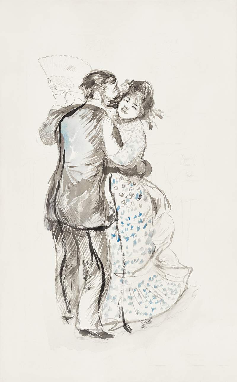 La danse à la campagne (The Dance in the Country) (1883) by Pierre-Auguste Renoir. Original from Yale University Art…
