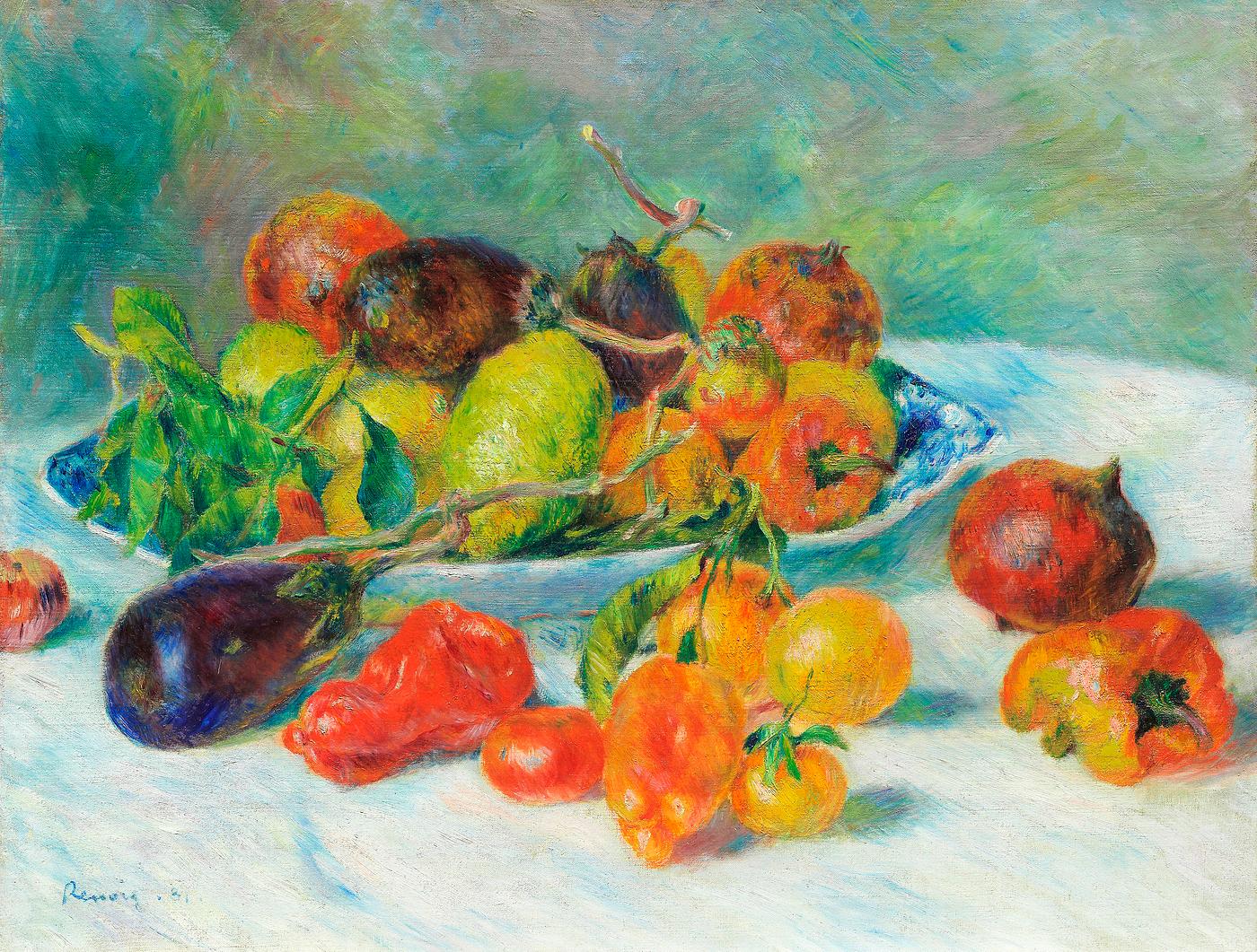 Artwork by Pierre–Auguste Renoir Fruits of the Midi (1881) by Pierre-Auguste Renoir. Original from The Art Institute of Chicago. Digitally enhanced by...
