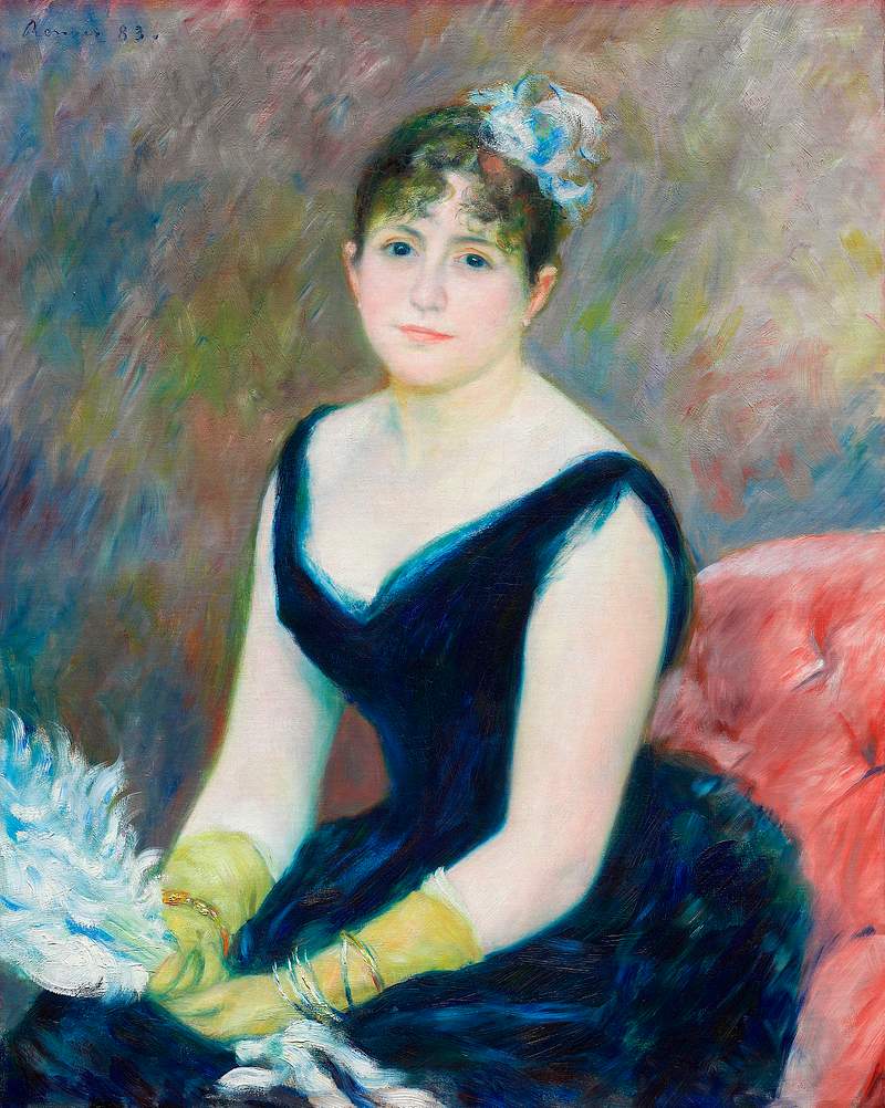 Madame Léon Clapisson (1883) by Pierre-Auguste Renoir. Original from The Art Institute of Chicago. Digitally enhanced…