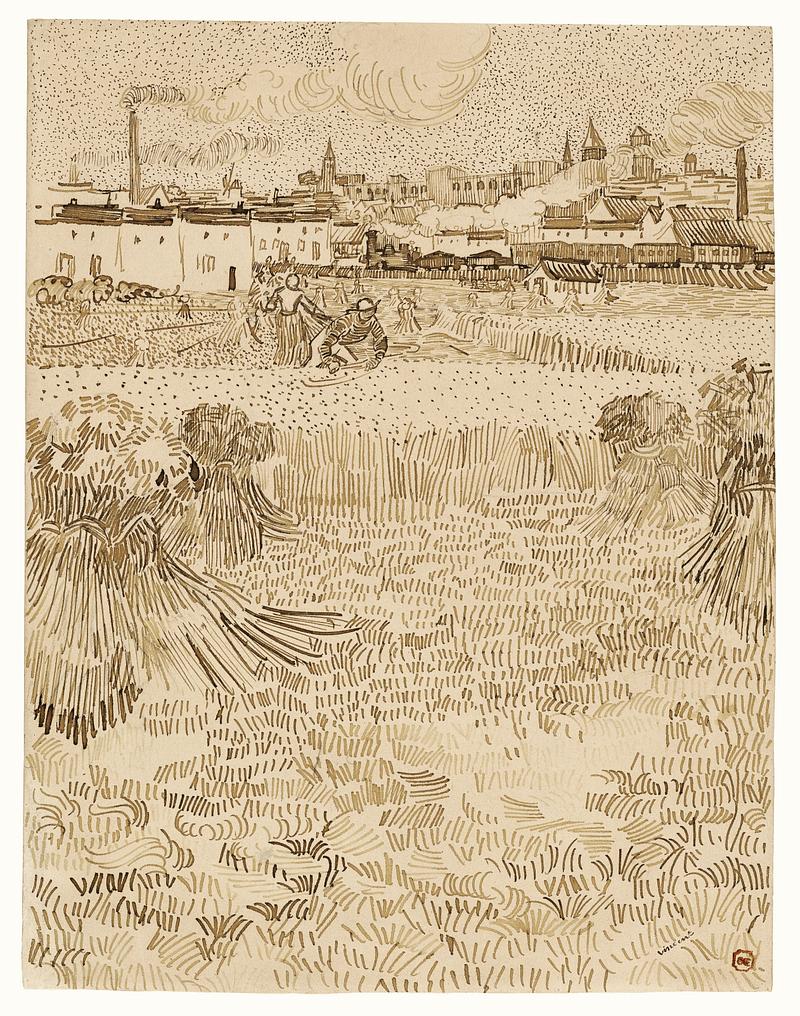 Arles: View from the Wheatfields (1888) by Vincent Van Gogh. Original from the J. Paul Getty Museum. Digitally enhanced by rawpixel. Arles: View from the Wheatfields (1888) by Vincent Van Gogh. Original from the J. Paul Getty Museum. Digitally enhanced by…