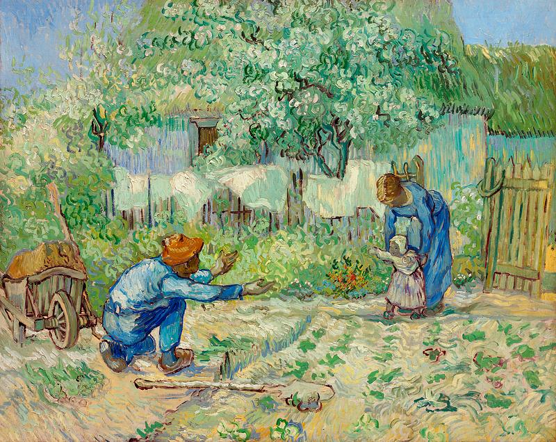 First Steps, after Millet (1890) by Vincent Van Gogh. Original from the MET Museum. Digitally enhanced by rawpixel. First Steps, after Millet (1890) by Vincent Van Gogh. Original from the MET Museum. Digitally enhanced by rawpixel.