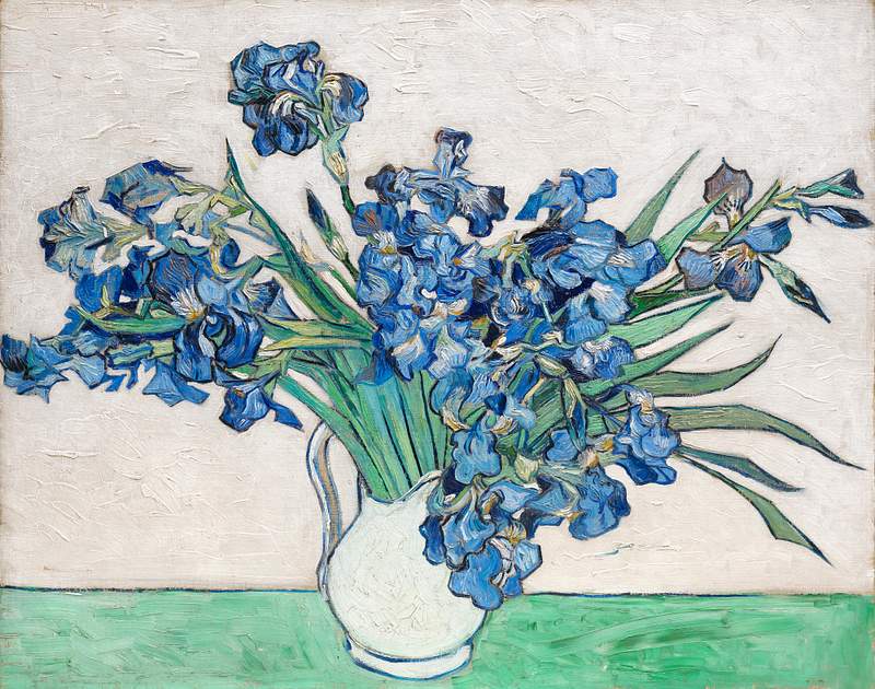 Irises (1890) by Vincent Van Gogh. Original from the MET Museum. Digitally enhanced by rawpixel.