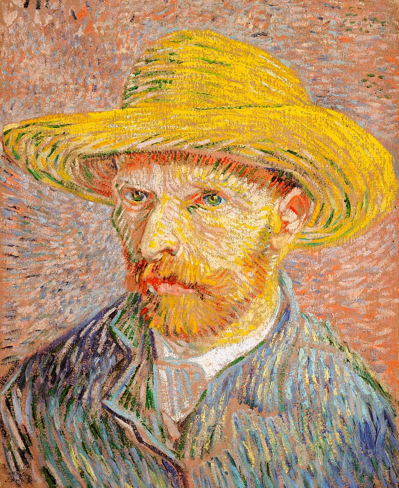 Self-Portrait with a Straw Hat (1887) by Vincent Van Gogh. Original from the MET Museum. Digitally enhanced by rawpixel. Self-Portrait with a Straw Hat (1887) by Vincent Van Gogh. Original from the MET Museum. Digitally enhanced by rawpixel.