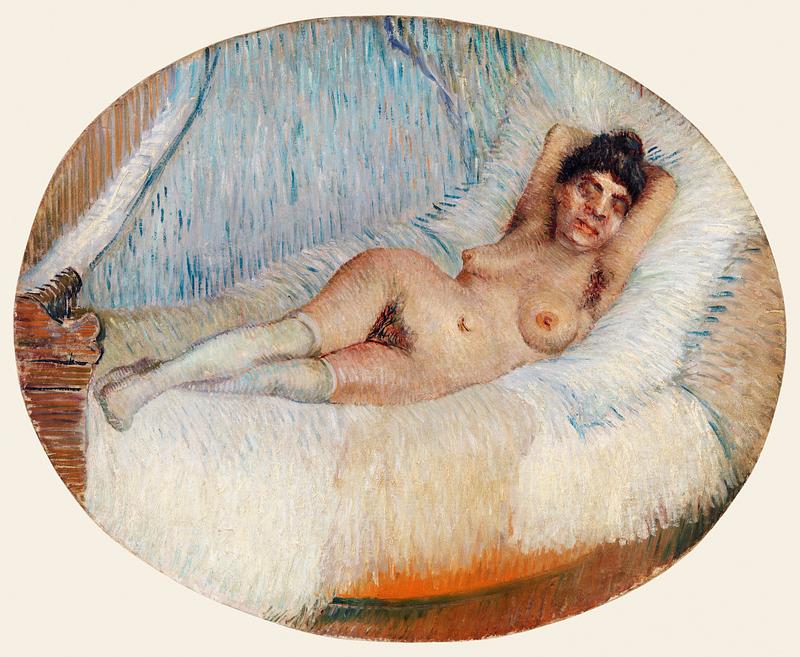 Reclining Nude (Femme nue étendue sur un lit) (1887) by Vincent Van Gogh. Original from the Barnes Foundation. Digitally enhanced by rawpixel. Reclining Nude (Femme nue étendue sur un lit) (1887) by Vincent Van Gogh. Original from the Barnes Foundation.…
