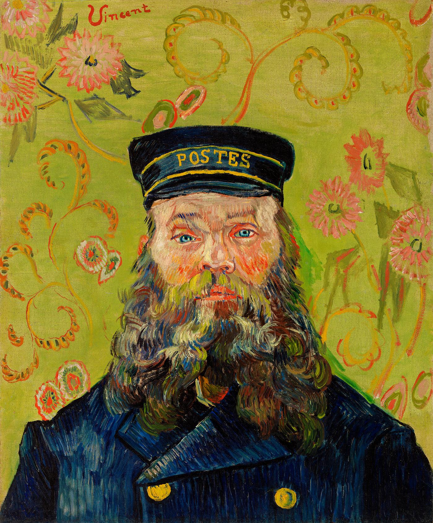 The Postman (Joseph Roulin) (1888) by Vincent Van Gogh. Original from the J. Paul Getty Museum. Digitally enhanced by... The Postman (Joseph Roulin) (1888) by Vincent Van Gogh. Original from the J. Paul Getty Museum. Digitally enhanced by...