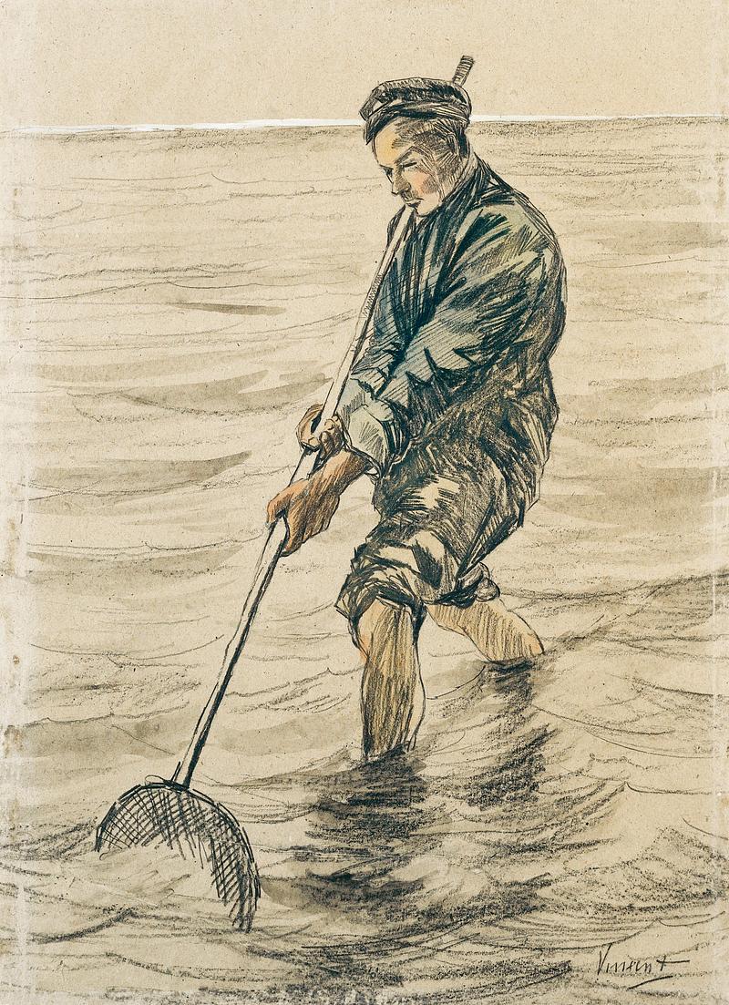 The Shell Fisherman (Schelpenvisser, 1863–1890) by Vincent Van Gogh. Original from The Rijksmuseum. Digitally enhanced from our own original publication. The Shell Fisherman (Schelpenvisser, 1863–1890) by Vincent Van Gogh. Original from The Rijksmuseum. Digitally enhanced…