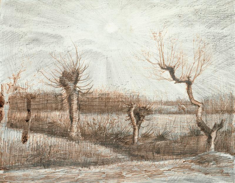 Tetards (Pollards) (1884) by Vincent Van Gogh. Original from the Art Institute of Chicago. Digitally enhanced by rawpixel. Tetards (Pollards) (1884) by Vincent Van Gogh. Original from the Art Institute of Chicago. Digitally enhanced by rawpixel.