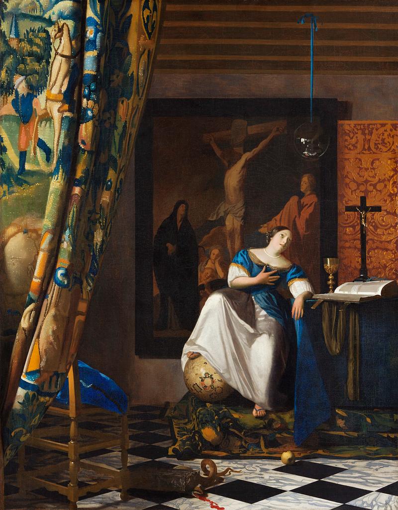 Allegory of the Catholic Faith by Vermeer Allegory of the Catholic Faith (ca.1670–1672) by Johannes Vermeer. Original from The MET Museum. Digitally enhanced by…