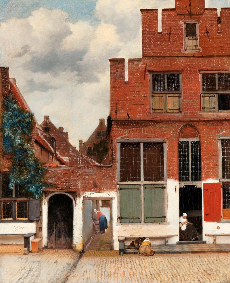 The Little Street by Johannes Vermeer The Little Street (ca. 1658) by Johannes Vermeer. Original from The Rijksmuseum. Digitally enhanced by rawpixel.