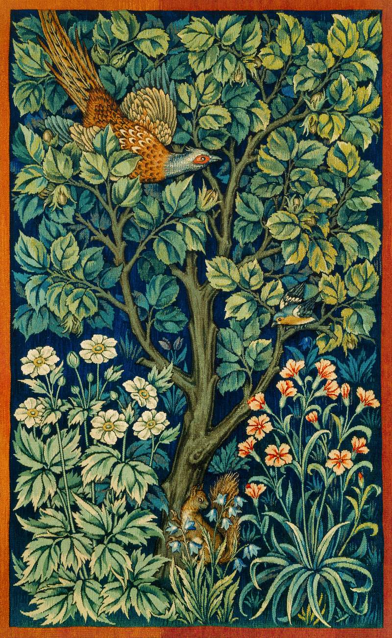 Cock Pheasant (1916) by William Morris and John Henry Dearle. Original from The Birmingham Museum. Digitally enhanced by…