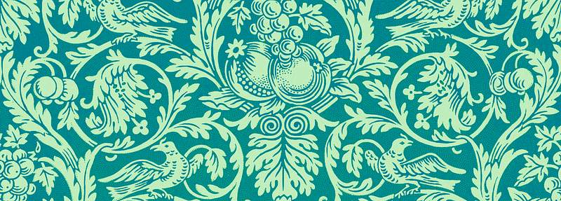Queen Anne pattern by William Morris. Original from The Smithsonian Institution. Digitally enhanced by rawpixel.