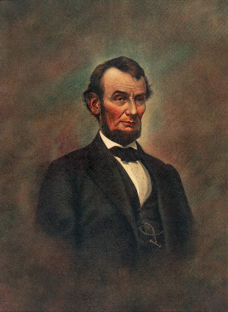 Abraham Lincoln Portrait | Free public domain illustration Oil Painting of Abraham Lincoln (1809-1865) by The Alfred Whital Stern Collection of Lincolniana collection. Original from…