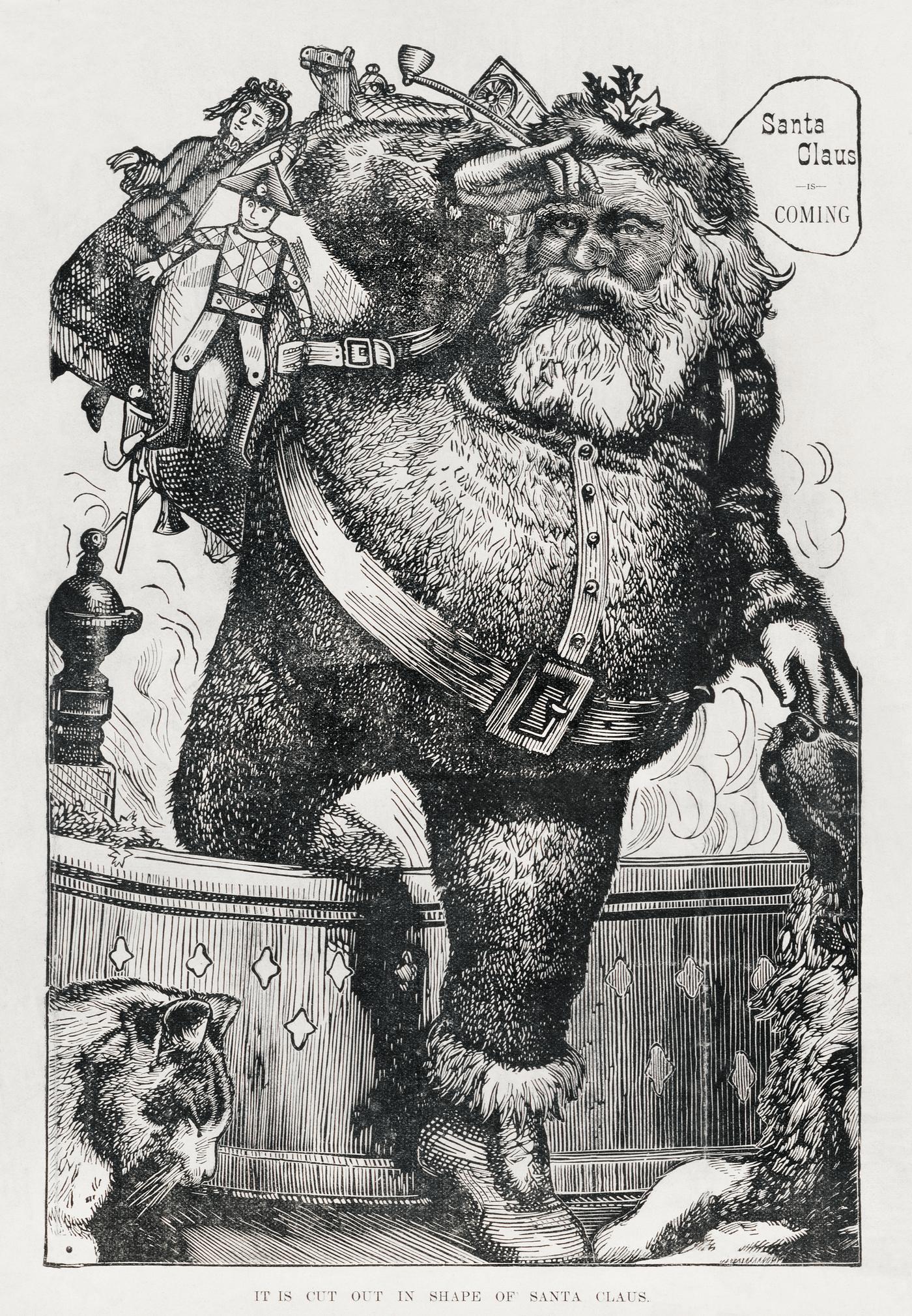 Santa Claus Souvenir Vintage Poster (1913) by Turtle & Co., Publishers. Original from Library of Congress. Digitally... Santa Claus Souvenir Vintage Poster (1913) by Turtle & Co., Publishers. Original from Library of Congress. Digitally...