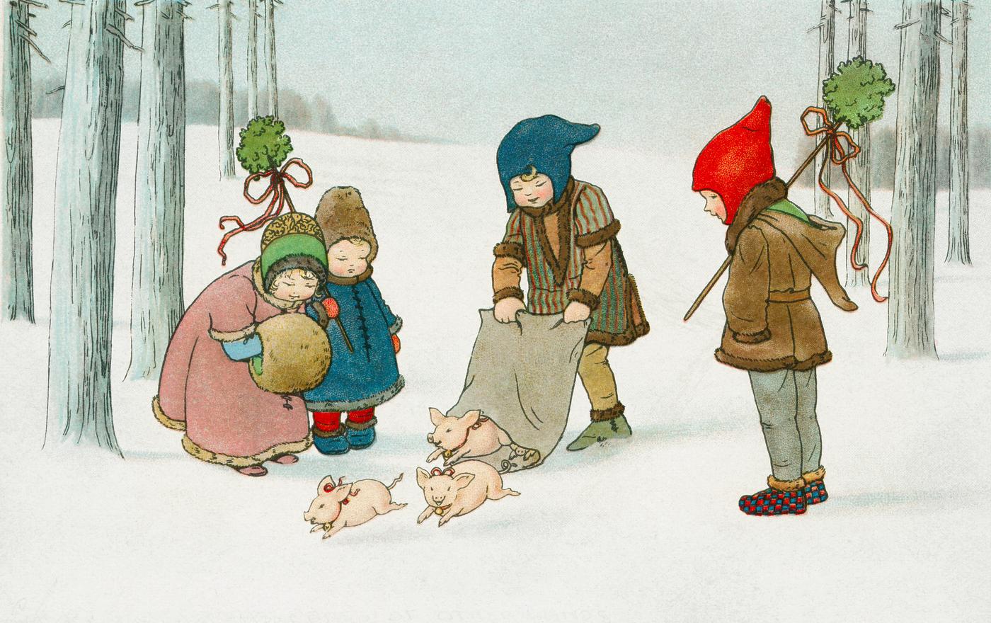 Joyeux Noël! by Pauli Ebner (1873–1949). Original from The New York Public Library. Digitally enhanced by... Joyeux Noël! by Pauli Ebner (1873–1949). Original from The New York Public Library. Digitally enhanced by...