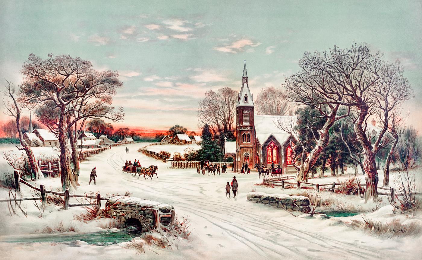 Christmas Eve by Hoover & Son. Original from The New York Public Library. Digitally enhanced by rawpixel. Christmas Eve by Hoover & Son. Original from The New York Public Library. Digitally enhanced by rawpixel.