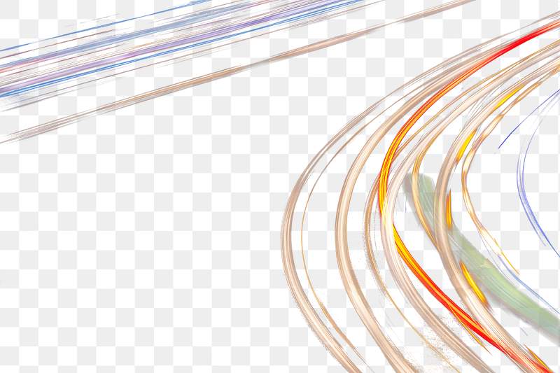 Neon Light Streaks Design Element Free Transparent Png 2354017