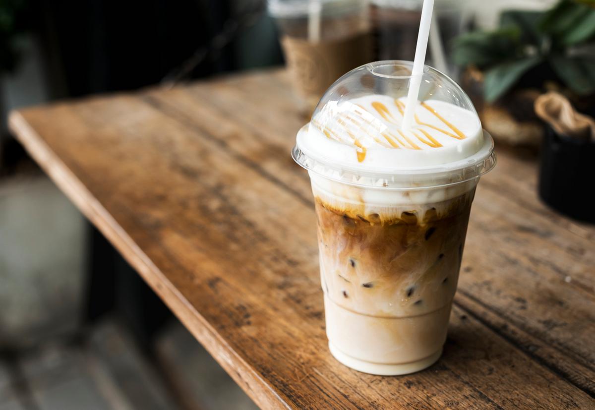 Download Cold Beverage In A Plastic Cup Mockup Free Stock Photo High Resolution Image