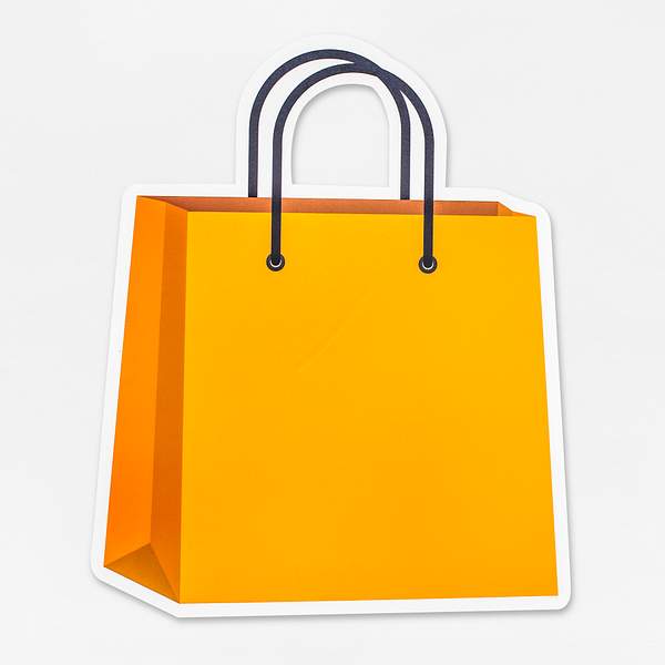 Download Yellow Shopping Bag Icon Isolated Free Photo 476268 PSD Mockup Templates