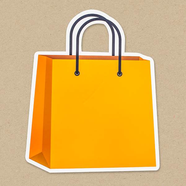 Download Yellow Shopping Bag Icon Isolated Royalty Free Psd Mockup 476579 PSD Mockup Templates
