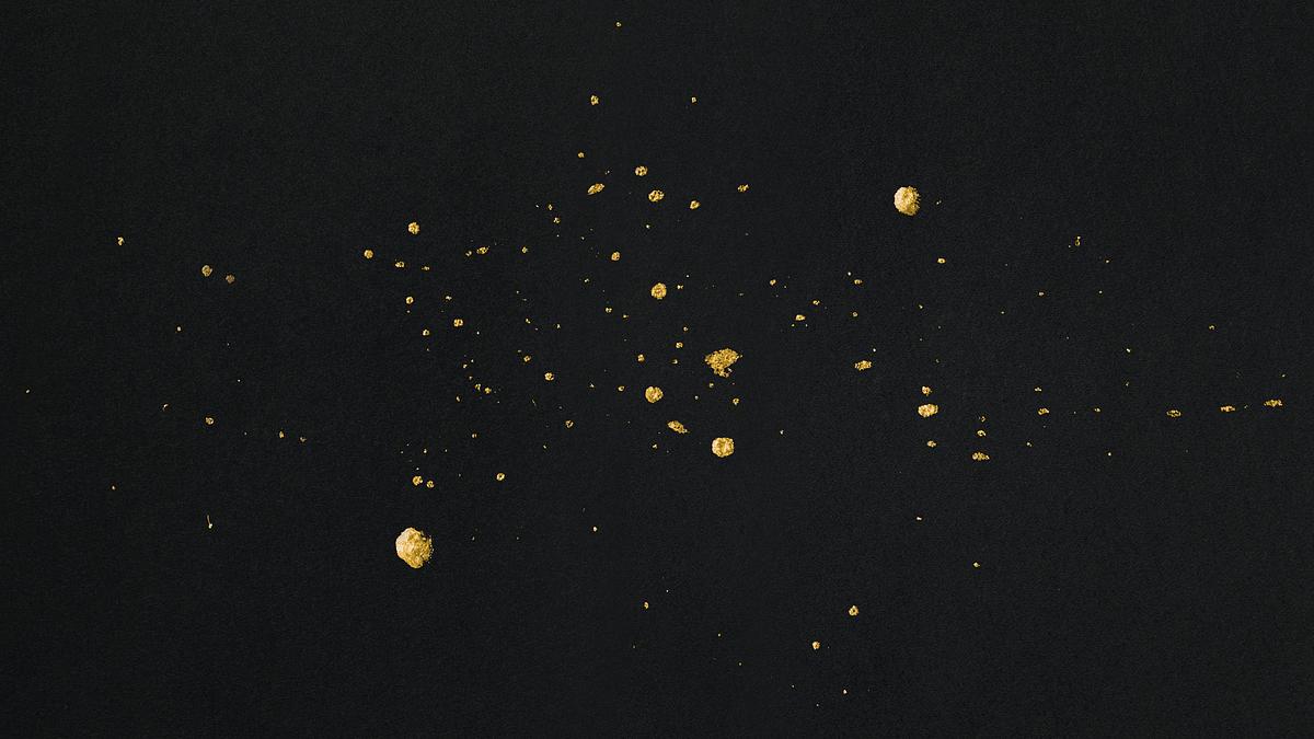 Dusty gold particles pattern background | Premium PSD - rawpixel