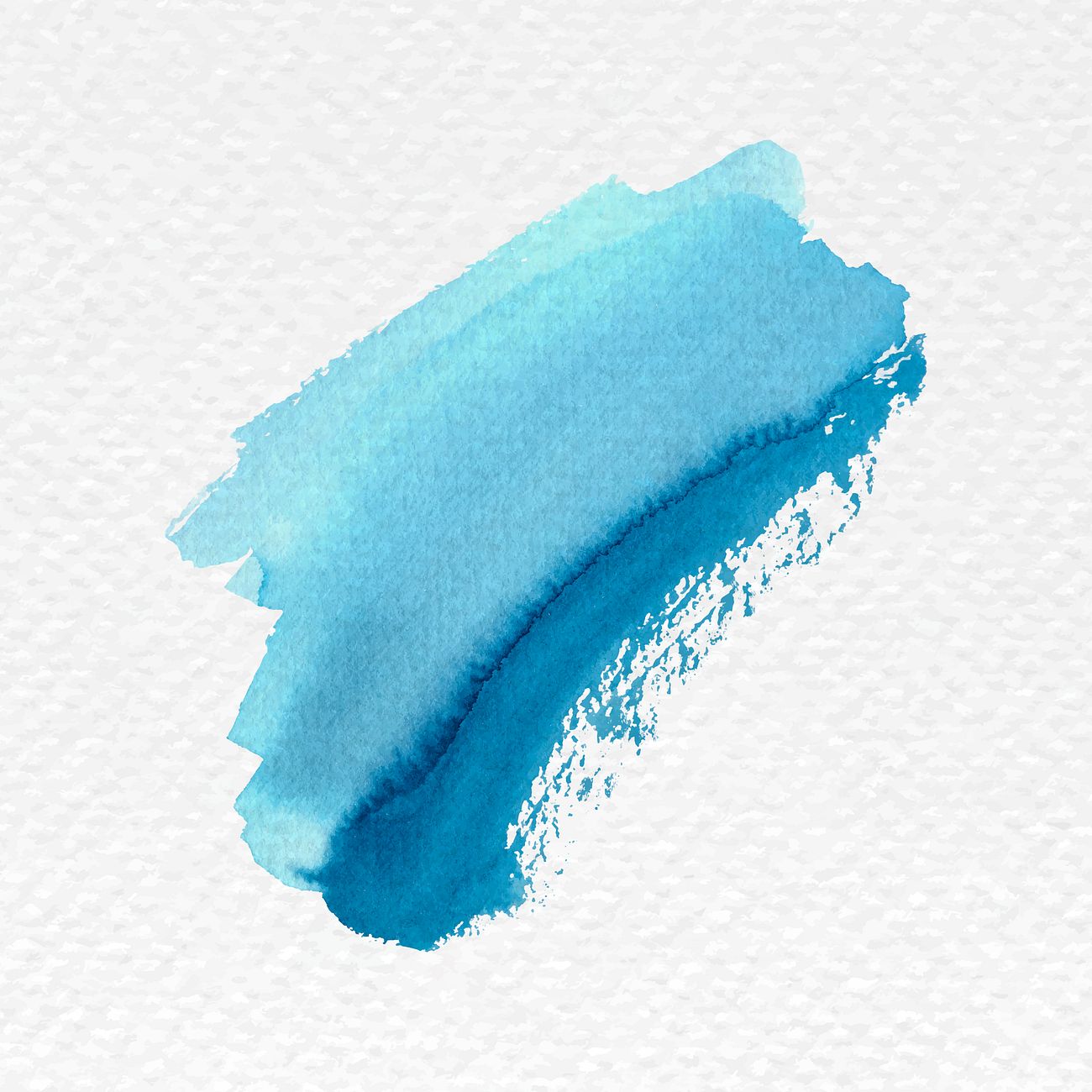Download Blue watercolor brush stroke | Free vector - 2044358