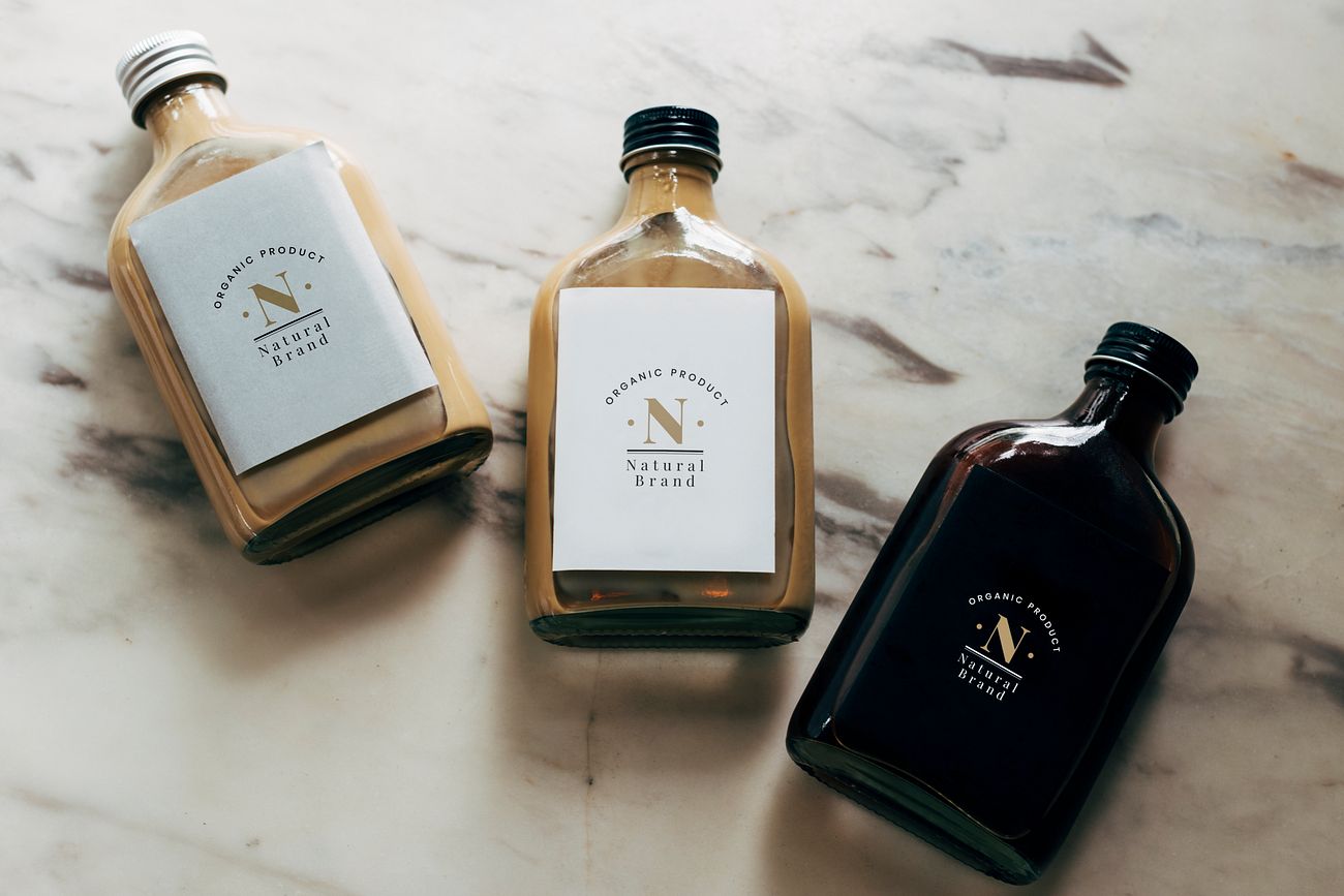 Download Cold Brew Coffee Label Mockup | Royalty free psd mockup ...