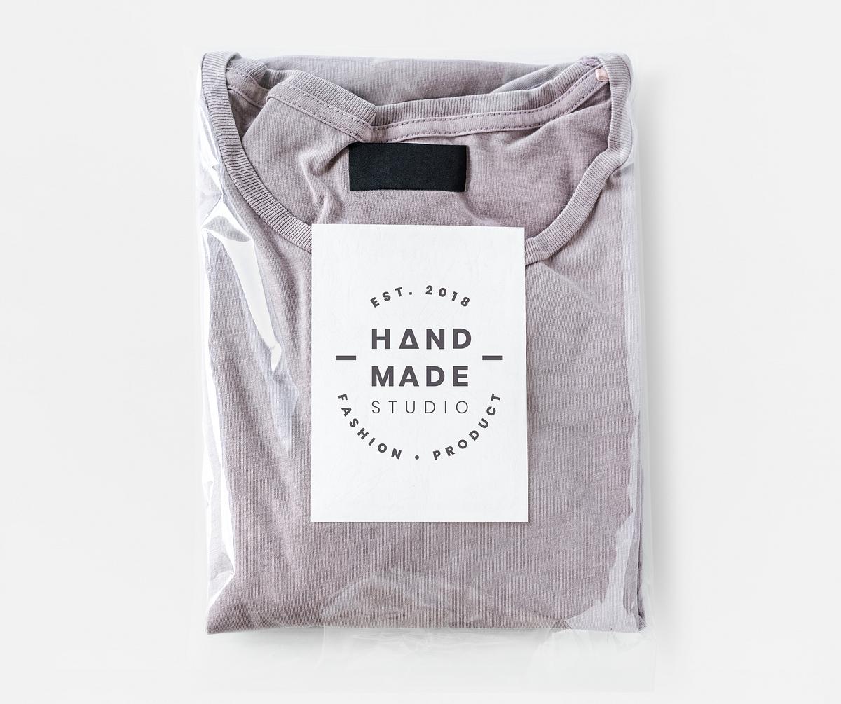Download Pink Top In A Plastic Package Mockup Royalty Free Stock Psd Mockup High Resolution Design