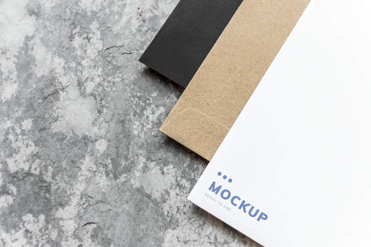 Download Three Recycled Paper Envelope Mockups Royalty Free Stock Psd Mockup High Resolution Design