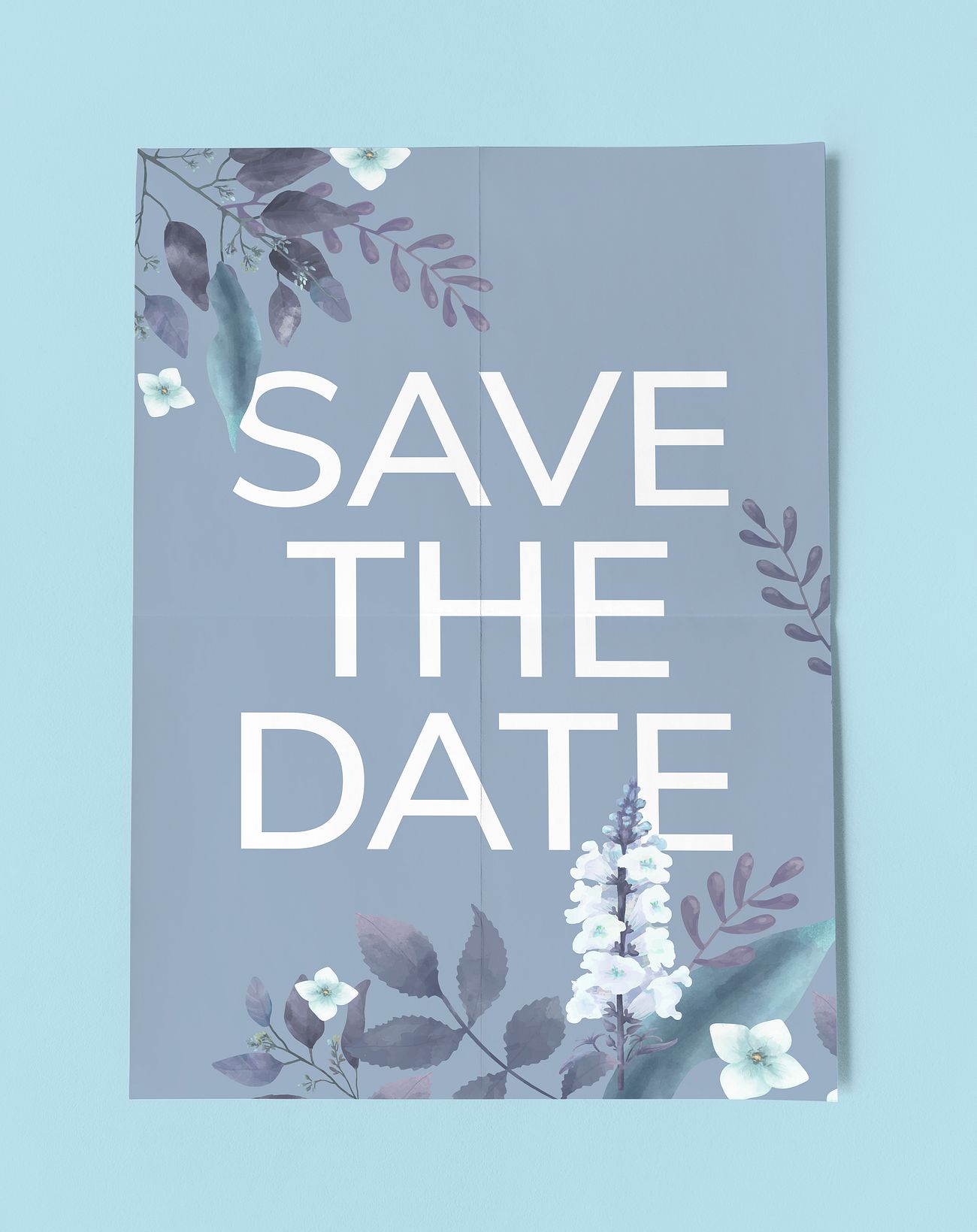 Download Save the date poster mockup | Free psd mockup - 531888
