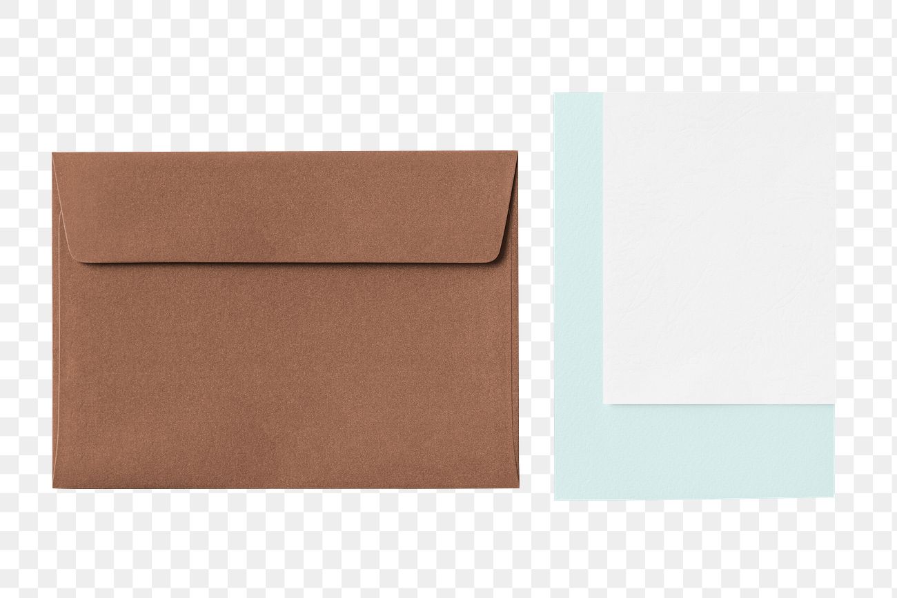 Download Brown envelope mockup png | Royalty free stock transparent ...