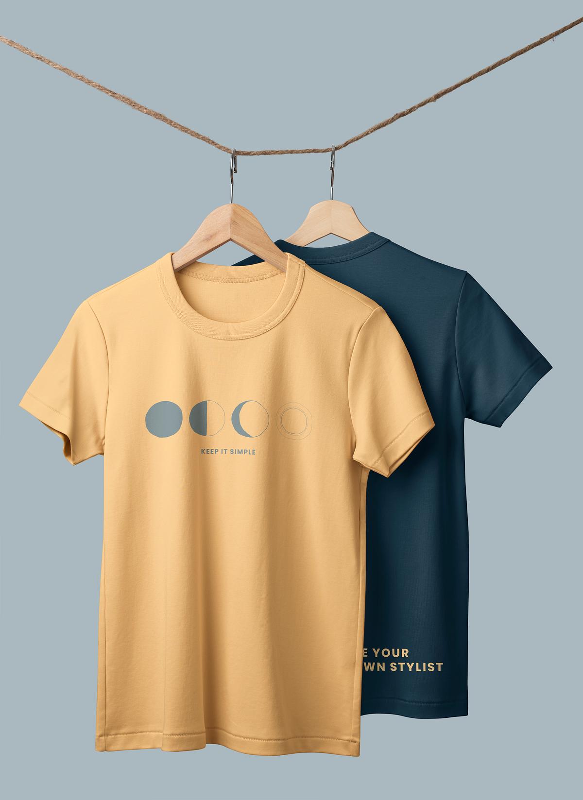 Printed t-shirt mockup, casual apparel | Premium PSD Mockup - rawpixel