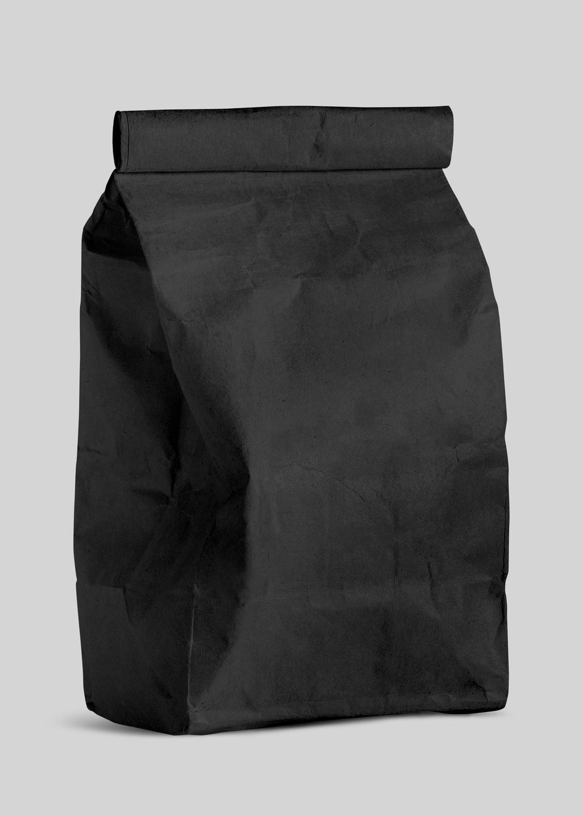 Download Rolled Black Paper Bag Mockup For Product Royalty Free Stock Psd Mockup High Resolution Design