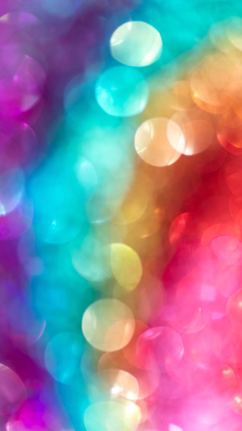 Glowing Galaxy Rainbow Glitter Background