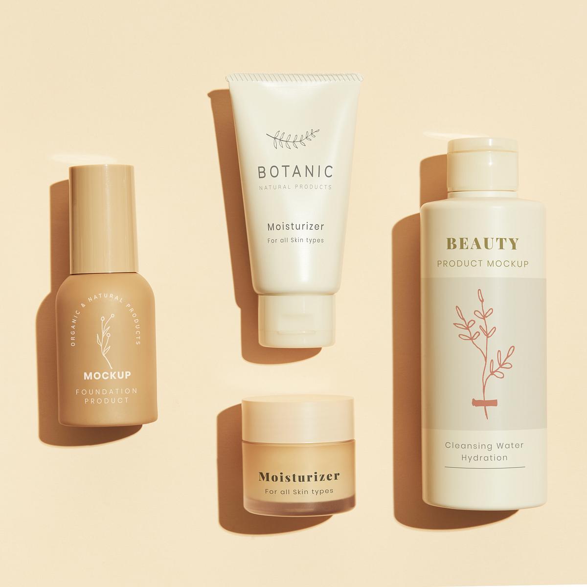 Download Beauty Products Mockup Design Set Royalty Free Stock Photo High Resolution Image
