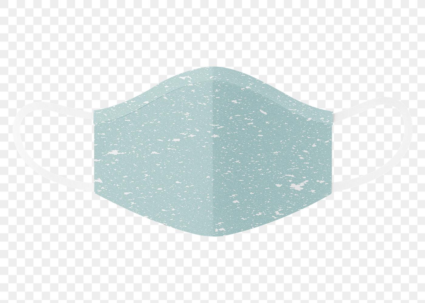 Paper craft surgical mask element transparent png | Royalty free ...