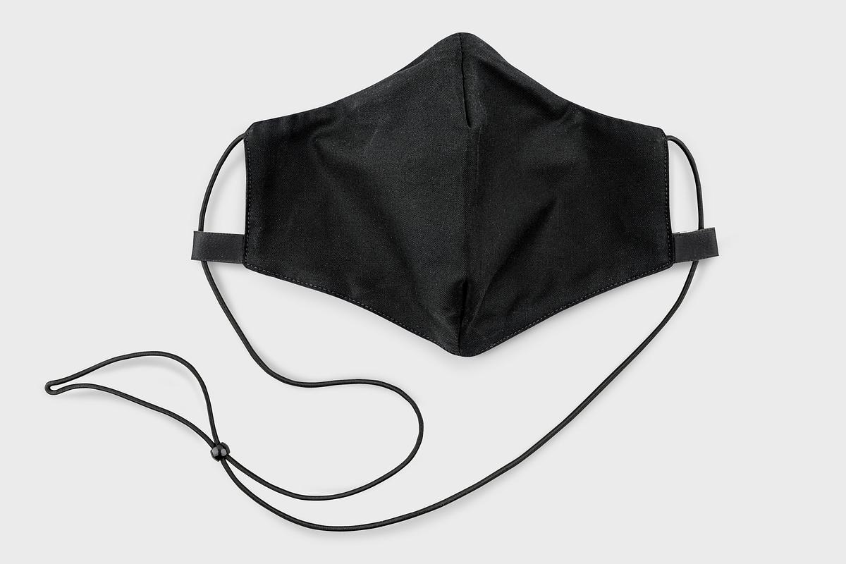 Download Black Protective Fabric Face Mask Mockup Royalty Free Stock Psd Mockup High Resolution Design