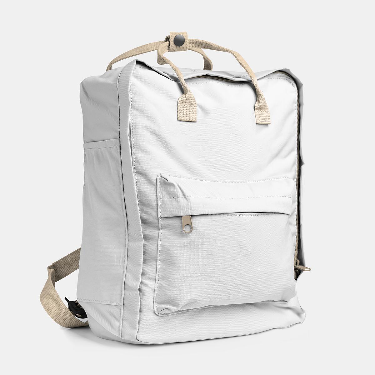 Download White Square Backpack Mockup Psd Royalty Free Stock Photo High Resolution Image