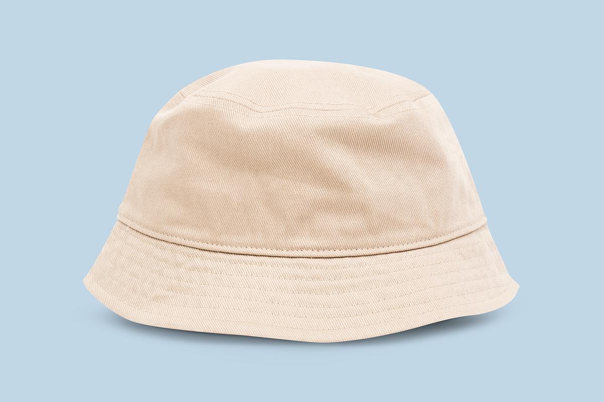 Download Beige Bucket Hat Mockup Psd Unisex Accessory Royalty Free Stock Photo High Resolution Image
