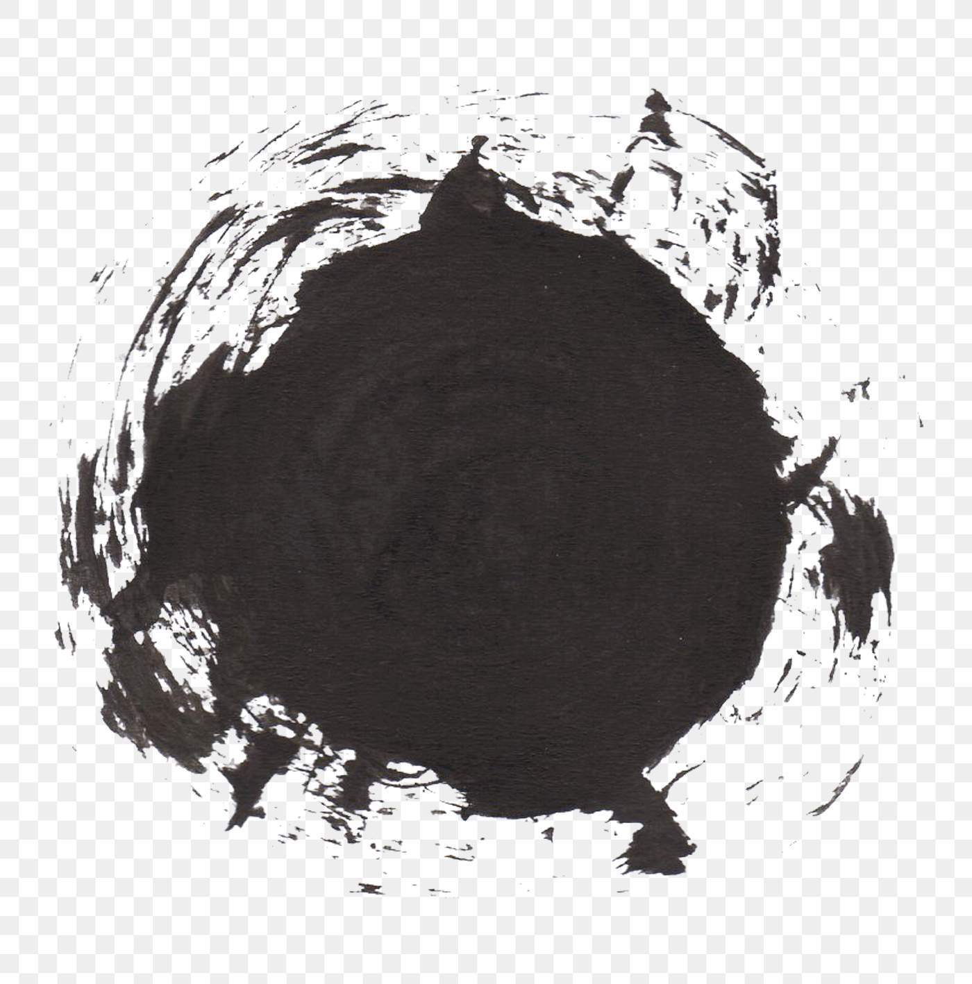 Black paint smudge png | Free transparent png - 2044764