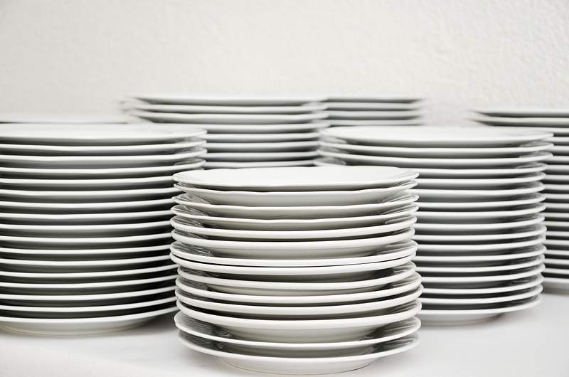 Stack of Dirty Dishes
