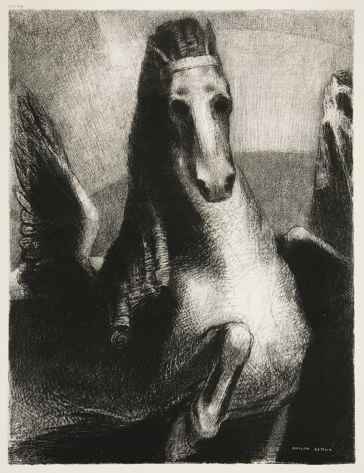 The Wing (1893) by Odilon Redon. Original from the National Gallery of Art. Digitally enhanced by rawpixel. The Wing (1893) by Odilon Redon. Original from the National Gallery of Art. Digitally enhanced by rawpixel.