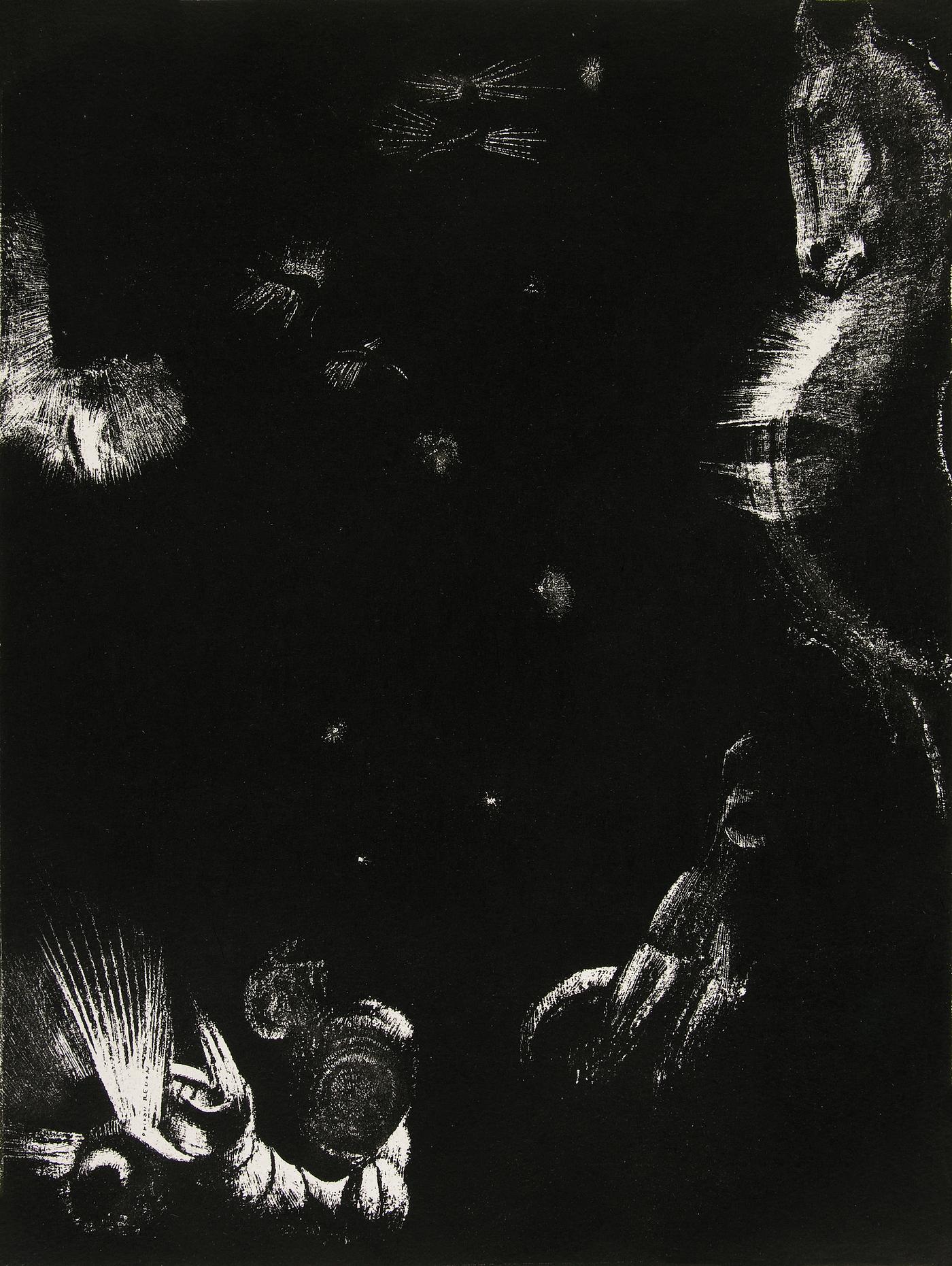 The Different Peoples Who Inhabit the Land and the Sea (1896) by Odilon Redon. Original from the Yale University Art Gallery... The Different Peoples Who Inhabit the Land and the Sea (1896) by Odilon Redon. Original from the Yale University Art Gallery...